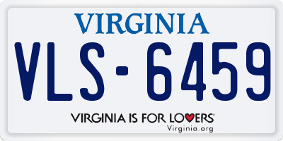 VA license plate VLS6459