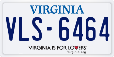 VA license plate VLS6464