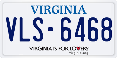 VA license plate VLS6468