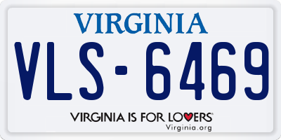 VA license plate VLS6469