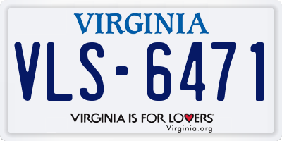 VA license plate VLS6471