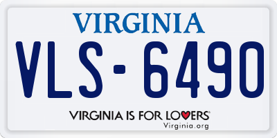 VA license plate VLS6490