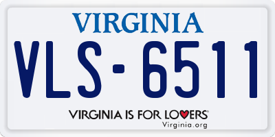 VA license plate VLS6511