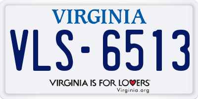 VA license plate VLS6513