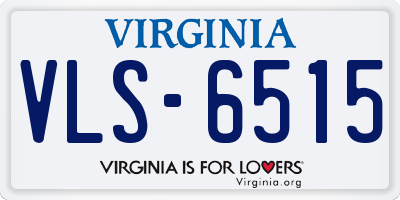 VA license plate VLS6515