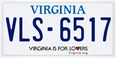 VA license plate VLS6517