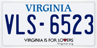 VA license plate VLS6523