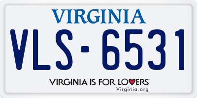 VA license plate VLS6531