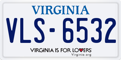 VA license plate VLS6532