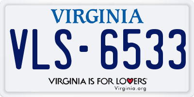 VA license plate VLS6533