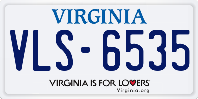 VA license plate VLS6535