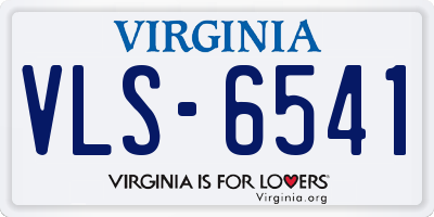 VA license plate VLS6541