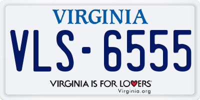 VA license plate VLS6555