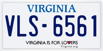 VA license plate VLS6561