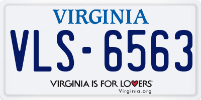 VA license plate VLS6563