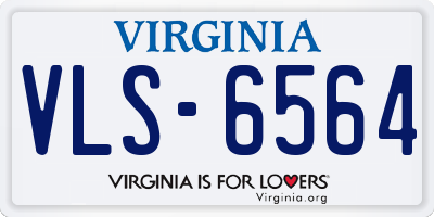 VA license plate VLS6564
