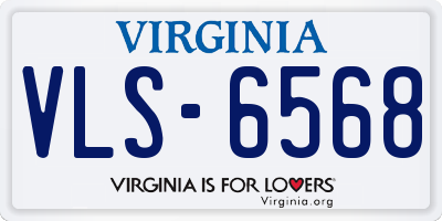 VA license plate VLS6568