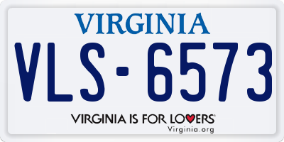 VA license plate VLS6573