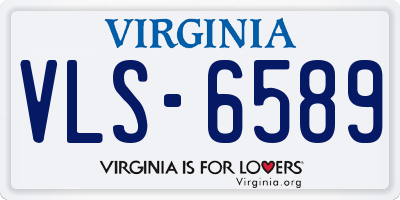 VA license plate VLS6589