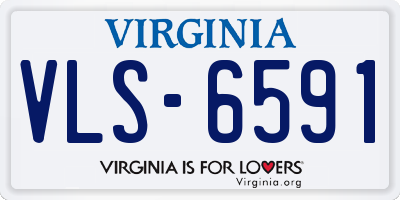 VA license plate VLS6591