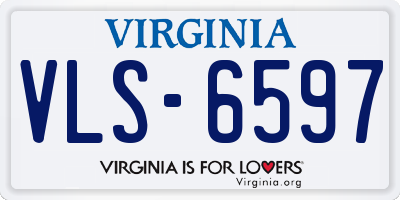 VA license plate VLS6597