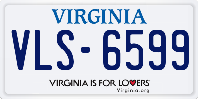 VA license plate VLS6599