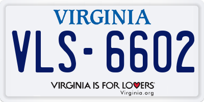 VA license plate VLS6602