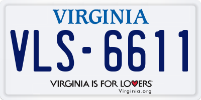 VA license plate VLS6611
