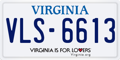 VA license plate VLS6613