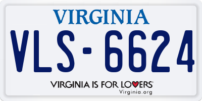VA license plate VLS6624