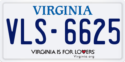 VA license plate VLS6625