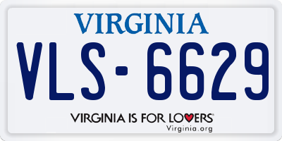 VA license plate VLS6629