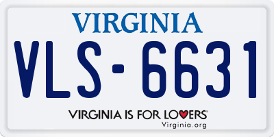 VA license plate VLS6631