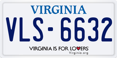 VA license plate VLS6632