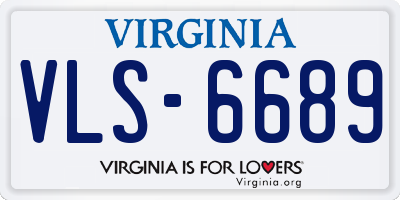 VA license plate VLS6689