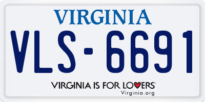 VA license plate VLS6691