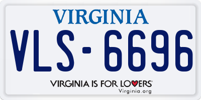 VA license plate VLS6696