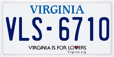 VA license plate VLS6710