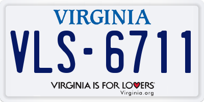 VA license plate VLS6711