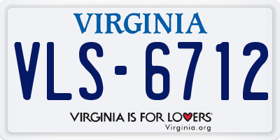 VA license plate VLS6712
