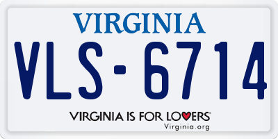 VA license plate VLS6714