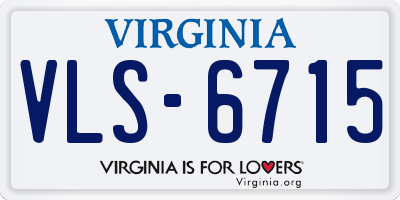 VA license plate VLS6715