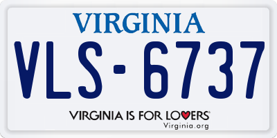 VA license plate VLS6737