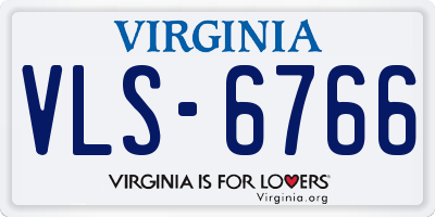 VA license plate VLS6766