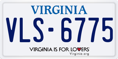 VA license plate VLS6775