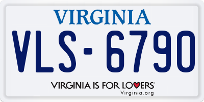 VA license plate VLS6790