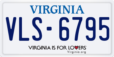 VA license plate VLS6795