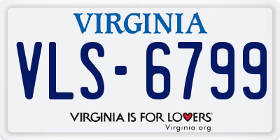 VA license plate VLS6799