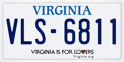 VA license plate VLS6811