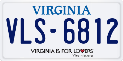 VA license plate VLS6812